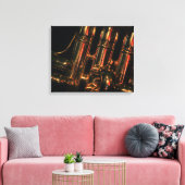 Red Light Jazz Canvas Afdruk (Insitu (Woonkamer))
