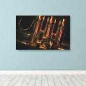 Red Light Jazz Canvas Afdruk (Insitu (Houten vloer))