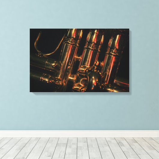 Red Light Jazz Canvas Afdruk (Insitu (Houten vloer))