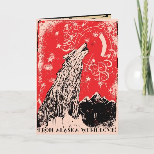 REd LIght Kerstmis Feestdagen Kaart (Voorkant)