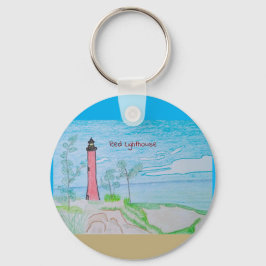 Red Lighthouse Sleutelhanger