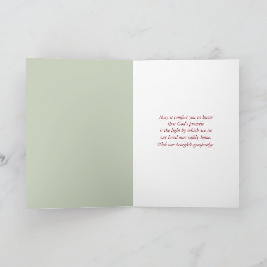 Red Lighthouse Sympathcard Kaart (Binnen)