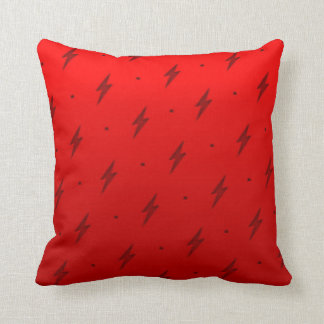 Red Lightning Bolt Flash Pattern Sierkussen