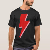 Red Lightning Bolt Sticker T-shirt (Voorkant)