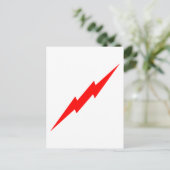 Red Lightning Briefkaart (Staand voorkant)