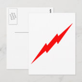 Red Lightning Briefkaart (Voorkant / Achterkant)