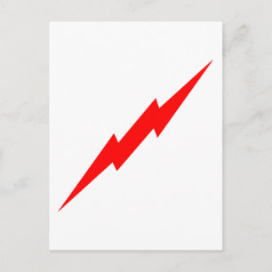 Red Lightning Briefkaart