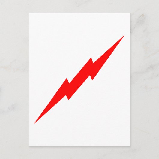 Red Lightning Briefkaart (Voorkant)