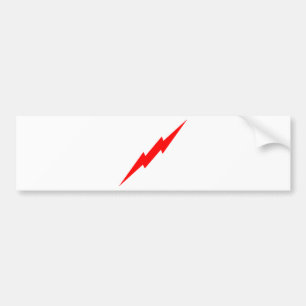 Red Lightning Bumpersticker