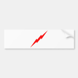 Red Lightning Bumpersticker