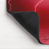 Red Lightning Mousepad Muismat (Hoek)