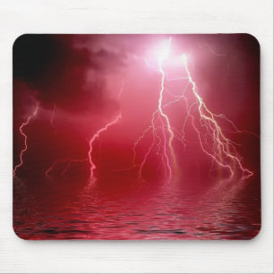 Red Lightning Mousepad Muismat