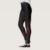 Red Lightning Strikes Spandex-Leggings Leggings (Links)