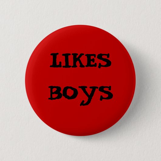 RED LIKES BOYS BUTTON (Voorkant)