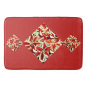 Red Lilies Bath Mat (Voorkant)