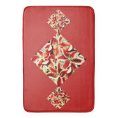 Red Lilies Bath Mat (Voorkant Verticaal)