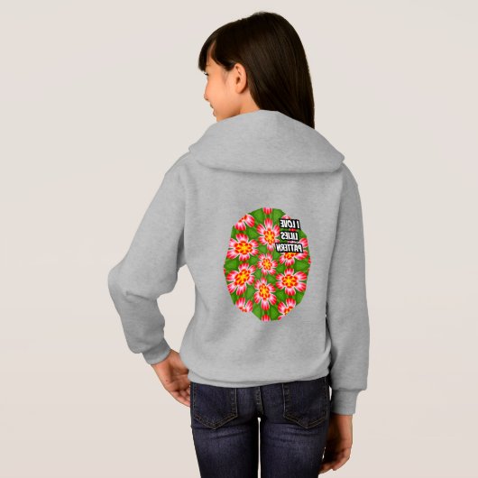 red lilies pattern (Achterkant volledig)
