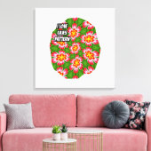 red lilies pattern canvas afdruk (Insitu (Woonkamer))