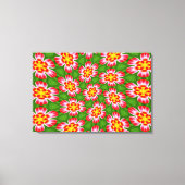 red lilies pattern canvas afdruk (Voorkant)