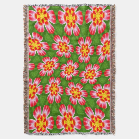 red lilies pattern deken (Voorkant Verticaal)