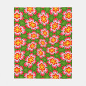 red lilies pattern fleece deken (Voorkant)