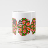 red lilies pattern grote koffiekop (Voorkant)