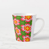 red lilies pattern latte mok (Rechts)