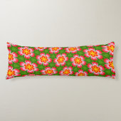 red lilies pattern lichaamskussen (Voorkant)