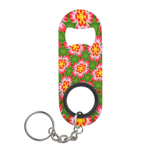 red lilies pattern mini flessenopener (Voorkant)