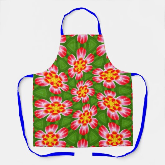 red lilies pattern schort (Voorkant)