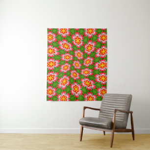 red lilies pattern wandkleed