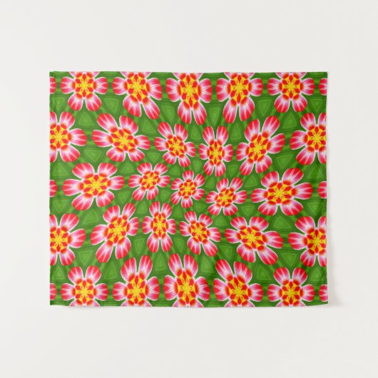 red lilies pattern wandkleed (Voorkant (horizontaal))