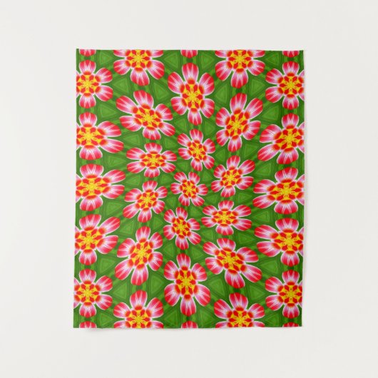 red lilies pattern wandkleed (Voorkant)
