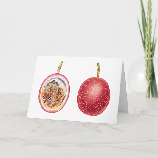 Red Lilikoi Passion Fruit Kaart (Voorkant)