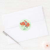 Red Lillies Design Sticker (Envelop)
