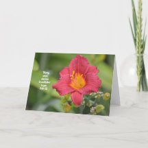 Red Lily en scripts van Jude Art Note Card