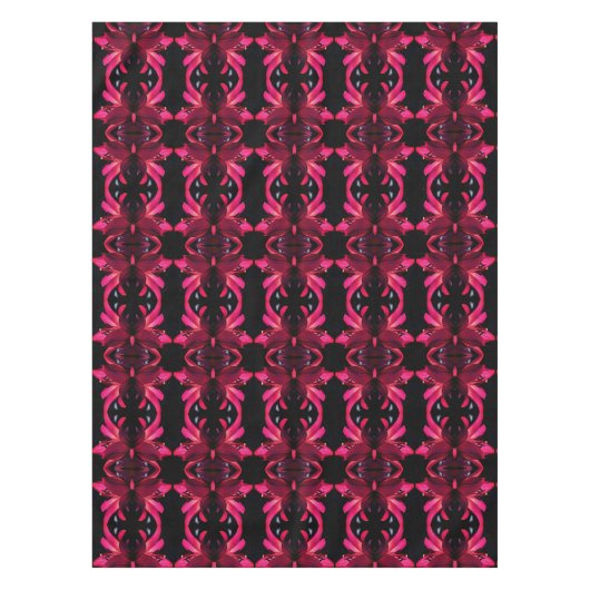 Red Lily Flower Abstract Art Tafelkleed (Voorkant)