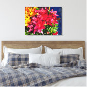 Red Lily Flower Canvas Afdruk (Insitu (Slaapkamer))