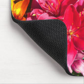 Red Lily Flower Mousepad Muismat (Hoek)