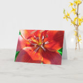 Red Lily Kaart (Gele Bloem)