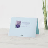 Red Lily mauve floral Waterverf Birthday Kaart (Achterkant)