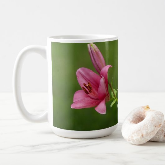 Red Lily Mug Koffiemok (Met donut)