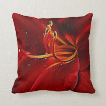 Red Lily op zwart