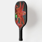 Red Lily-Textured door Shirley Taylor Pickleball Paddle (Links)
