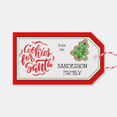 Red |Limoen Sprinkle en Choc Chip Cookies voor San Cadeaulabel (Voorkant (Horizontaal))