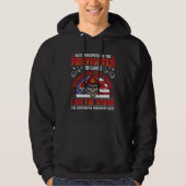 Red Line American Flag  Cool Firefighter Plus Size Hoodie (Voorkant)
