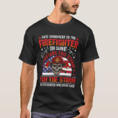 Red Line American Flag  Cool Firefighter Plus Size T-shirt (Voorkant)