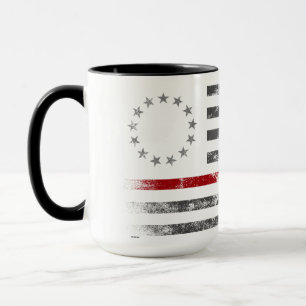 RED LINE  Betsy Ross American Flag Mok