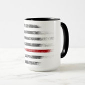 RED LINE  Betsy Ross American Flag Mok (Voorkant rechts)