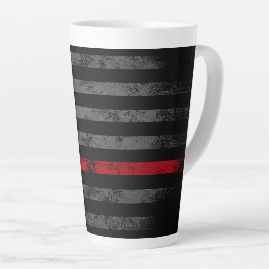 RED LINE  Betsy Ross Amerikaanse vlag Latte Mok (Rechterhoek)